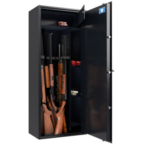 Armoire forte pour 10 ARMES WT5010N1 BLACKLINE Serrure à CLES Hartmann Tresore ouvert avec armes